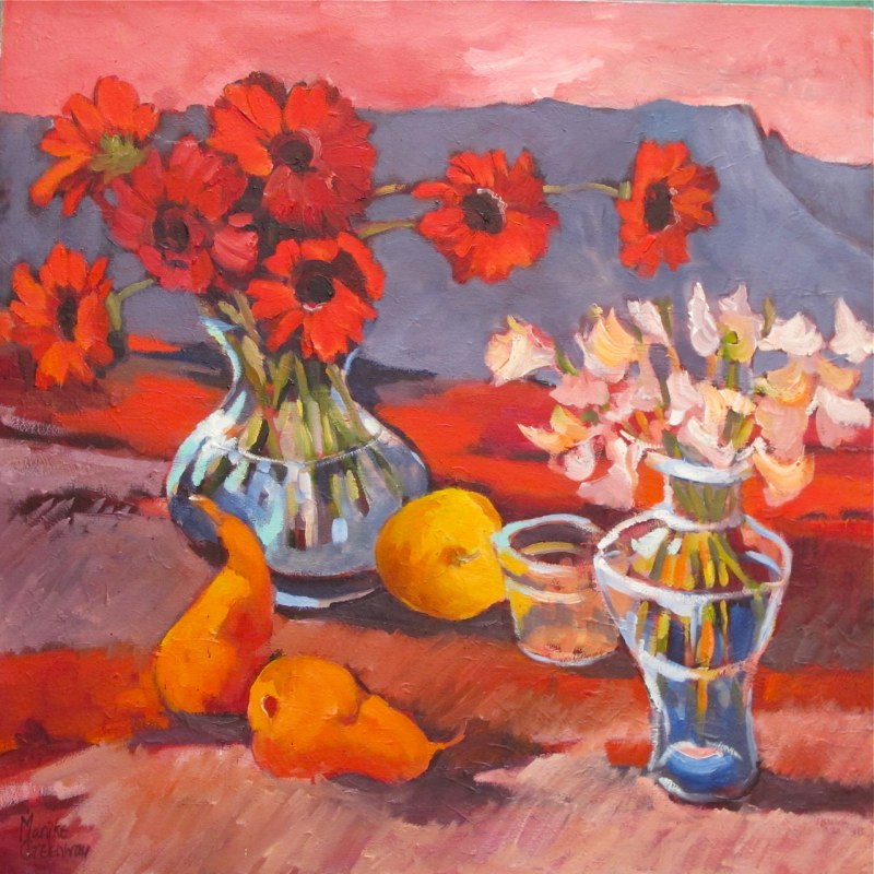 Blue Mountains Holiday<>  53 x 53 oil $695